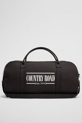 Zip Canvas Logo Tote, Colour: Black