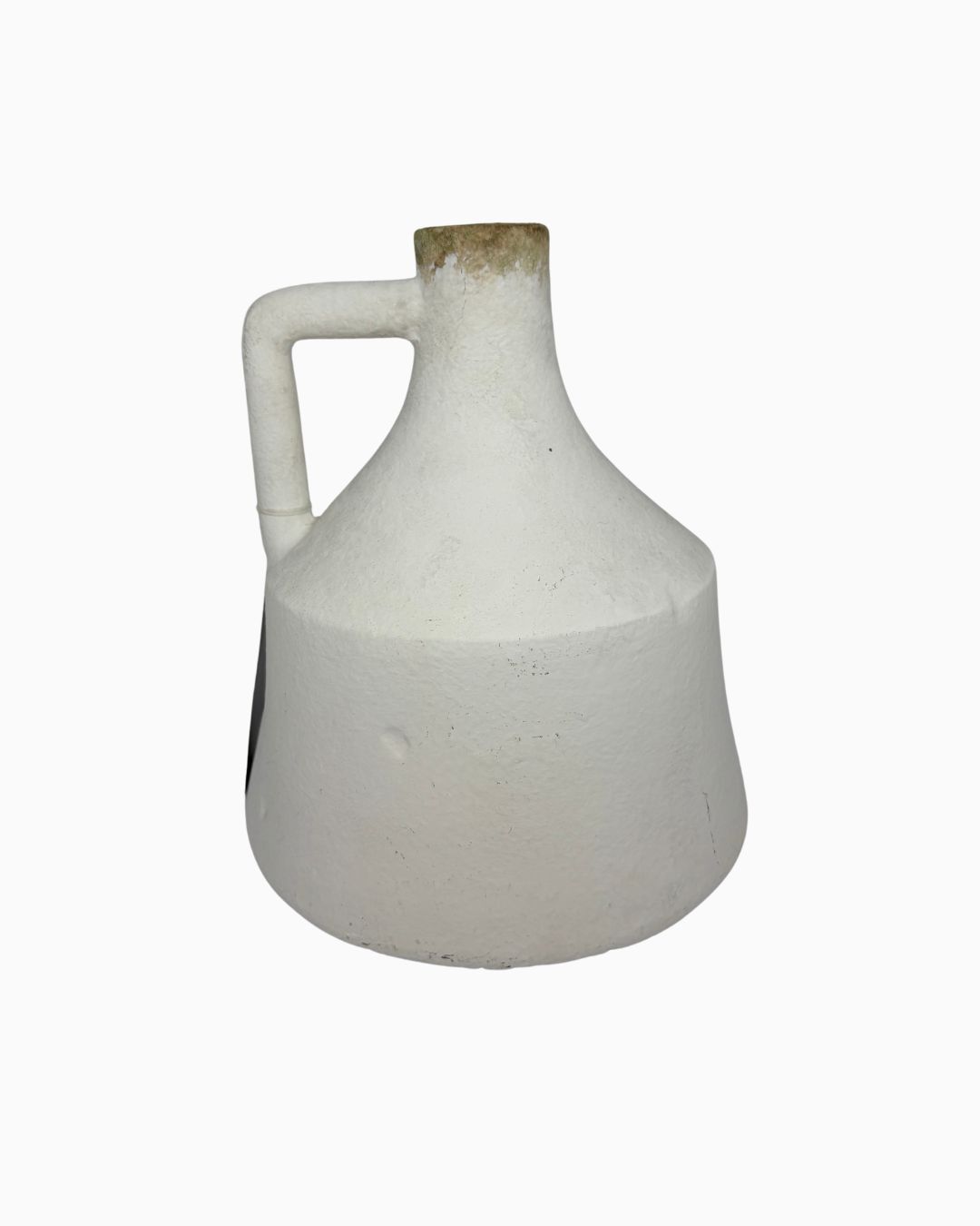 Artisan White Pot with Handle Small