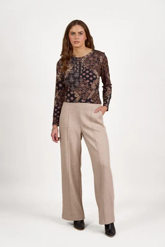 Wide Leg Pull On Pant - 5017W