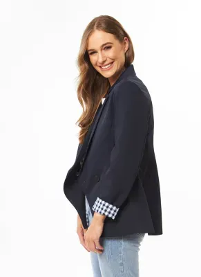 Jordanna Blazer, Colour: Navy, Size: 8