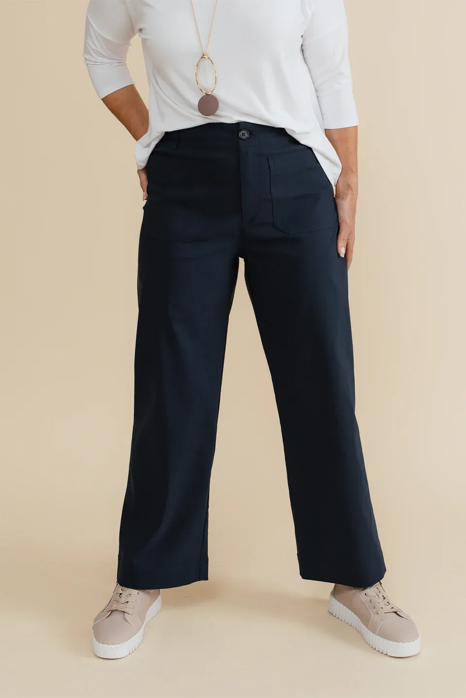 Marine Wide Leg Pant