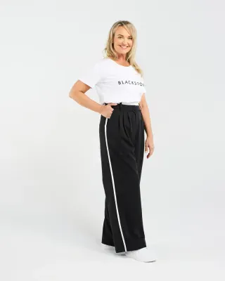 Frankie Pleat Pant, Color: Black, Size: 8