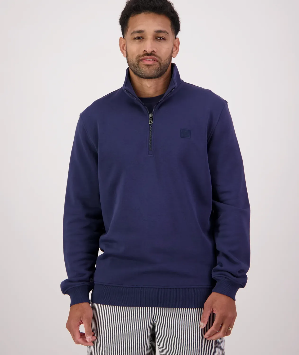 Fundamentals Mns Quarter Zip, Colour: Navy, Size: M