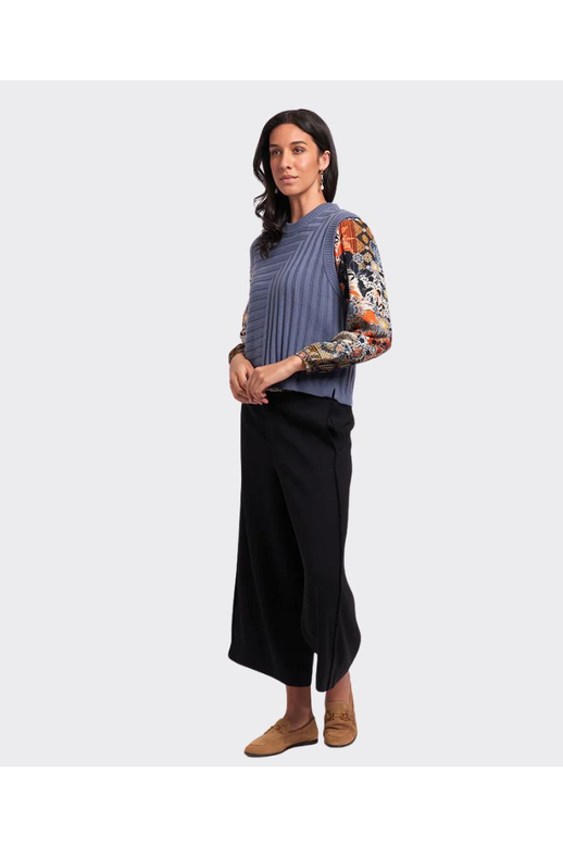 Sideways Wide Leg Trousers
