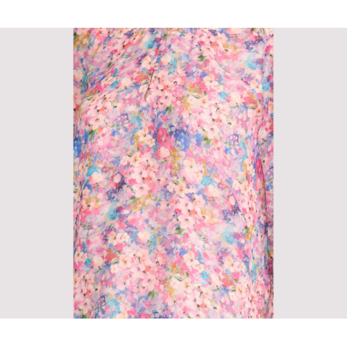 TP14216 Shirred Short Sleeve Blouse