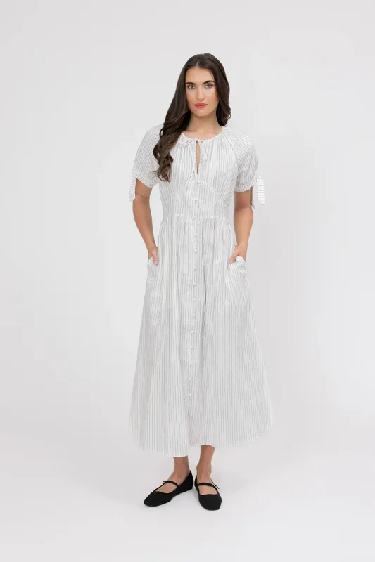 Eternity SS V-Neck Midi Dress
