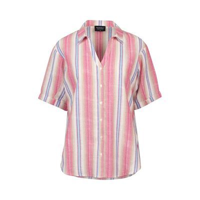 4463 Shirt, Colour: Raspberry Stripe, Size: 8