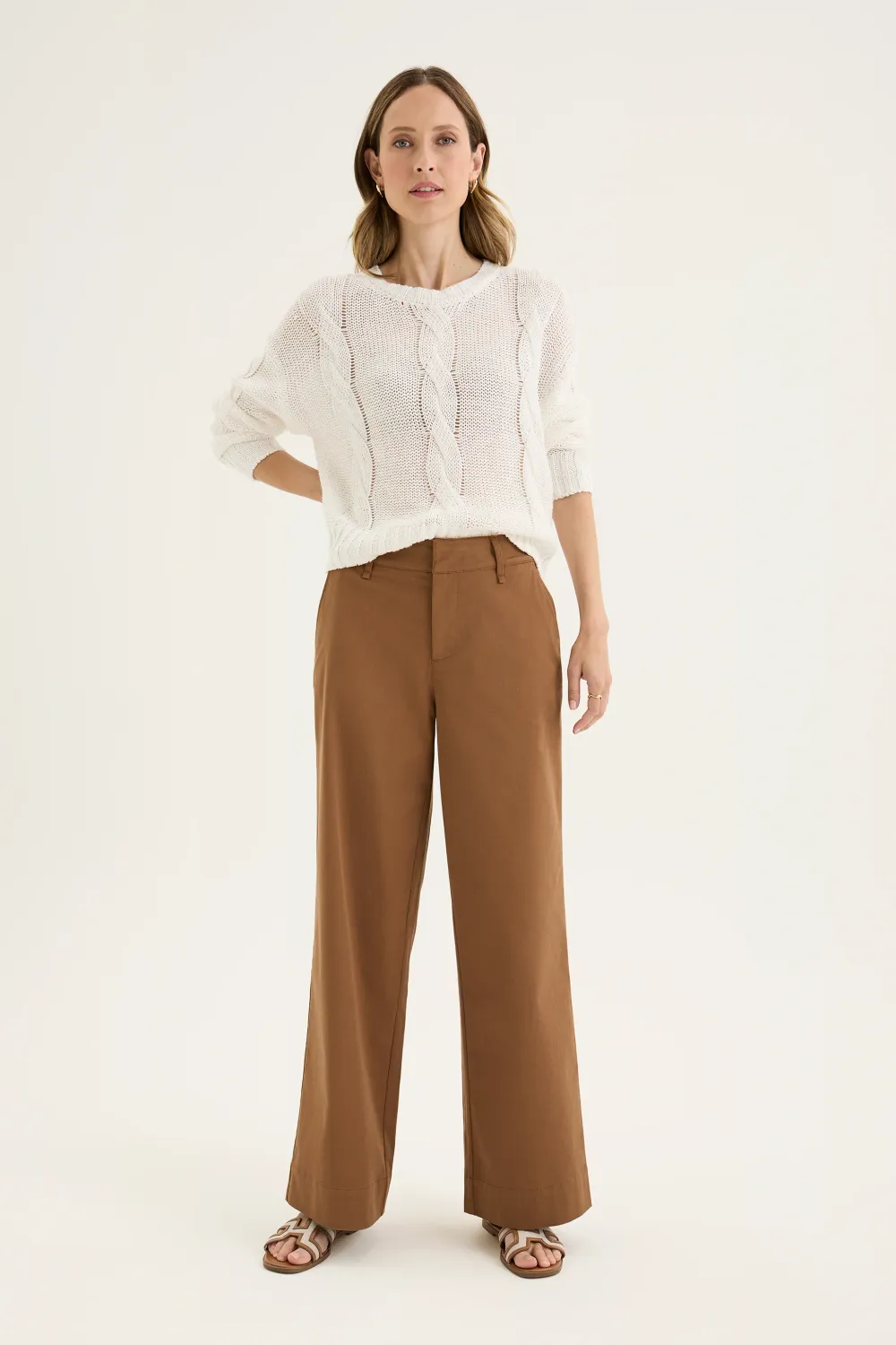 Nova Wide Leg Chino  - YTWN8991