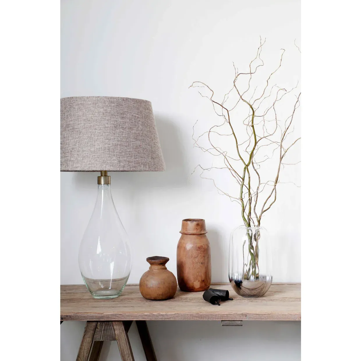 Silver Dipped Glass Vase