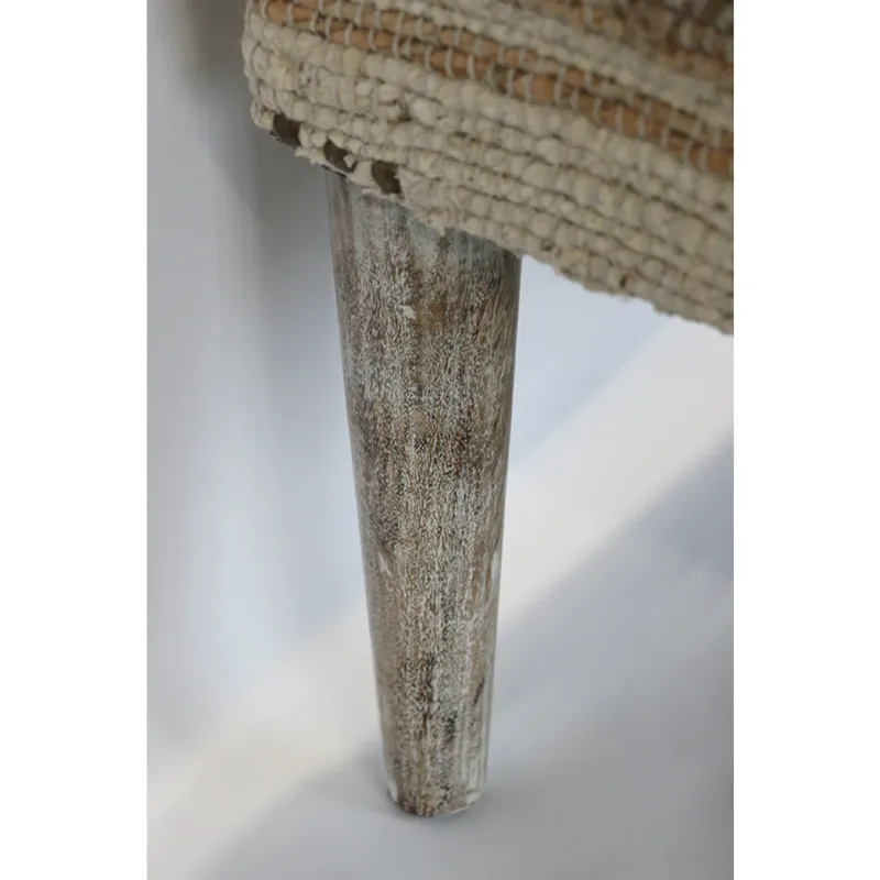 Calypso Ottoman with Natural Legs