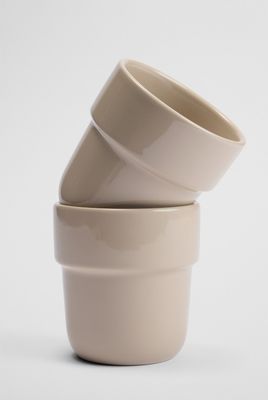 Danica Latte Cup Set of 2, Colour: Sand