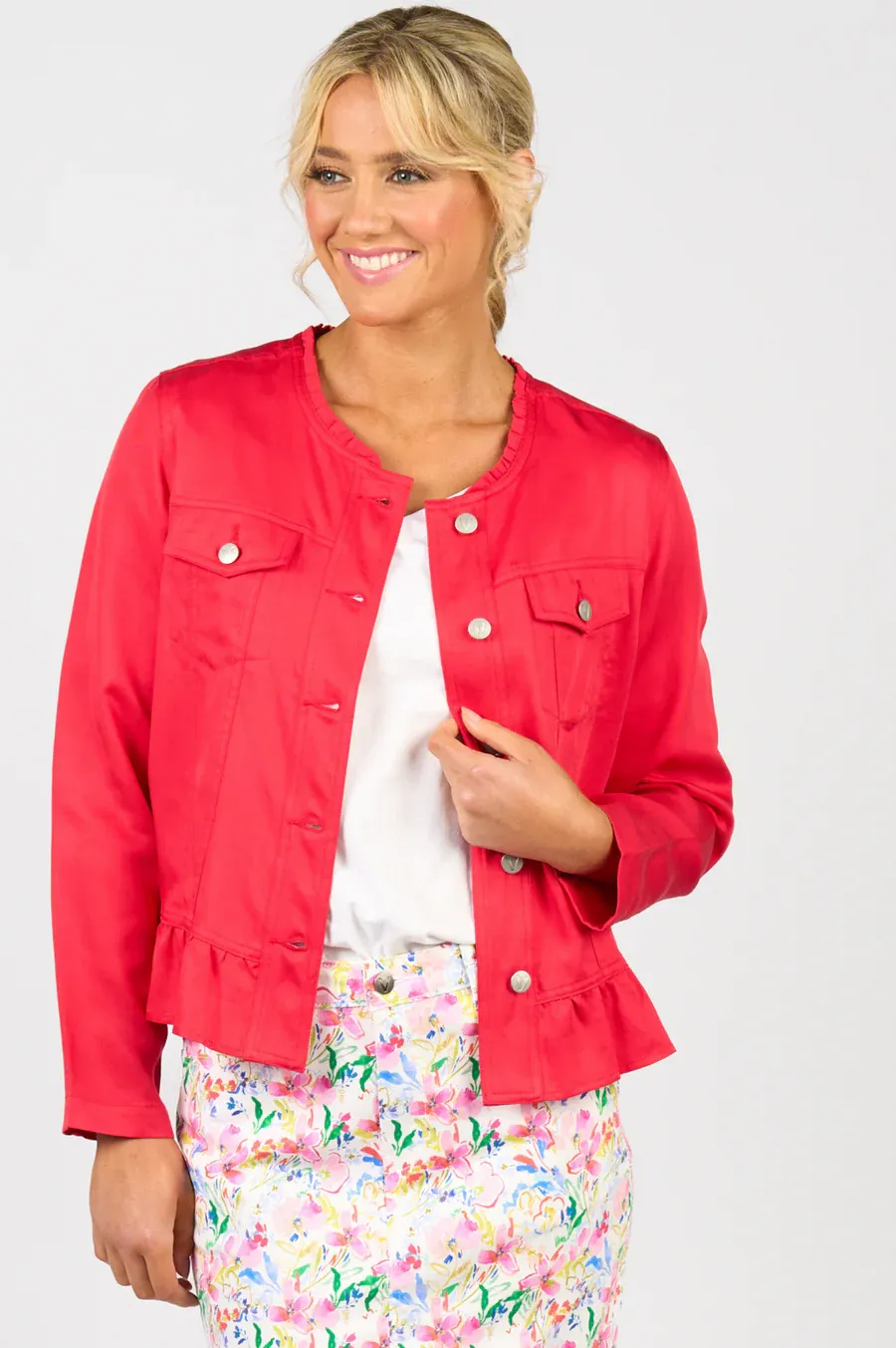 Frill Hem Jacket - 2047N