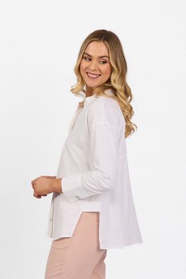 Long Sleeve Side Split Shirt - 4450