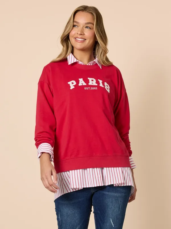 Paris Embroidered Sweatshirt