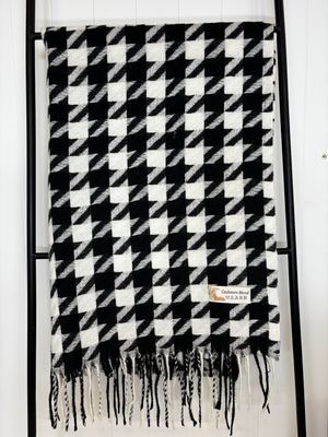 Cashmere Blend Scarves, Design: Black/White
