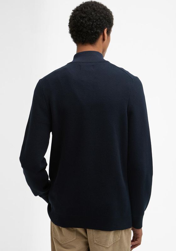 Honeycomb Half Zip Sweater