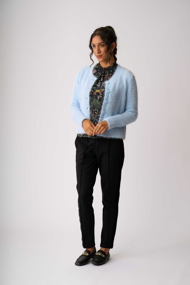 Pintuck Front, Cuffed Trouser