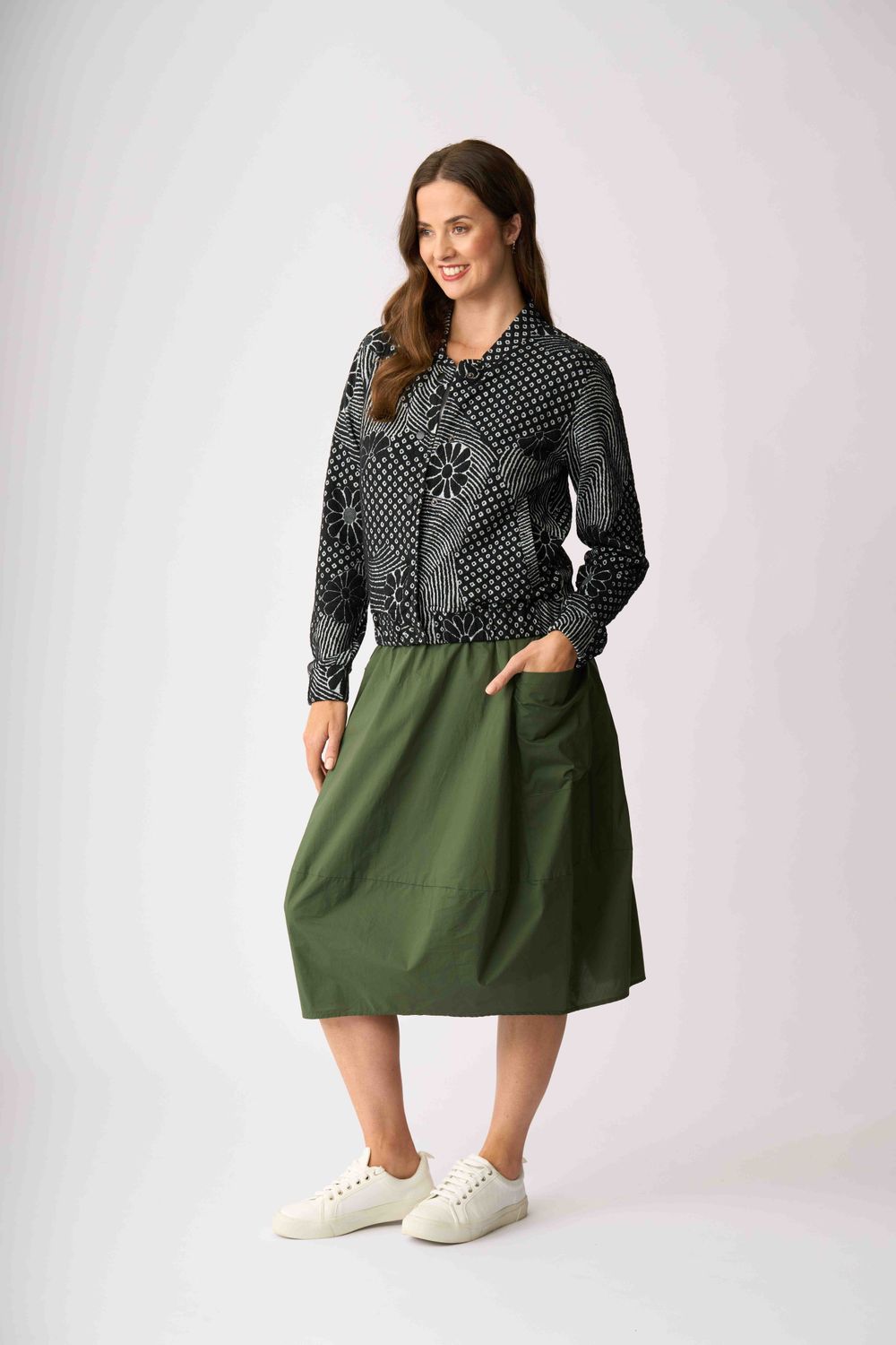 Jacquard Knit Bomber