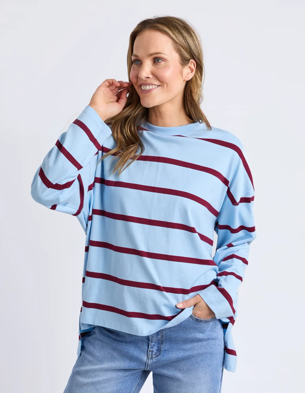 Callie Stripe LS Tee