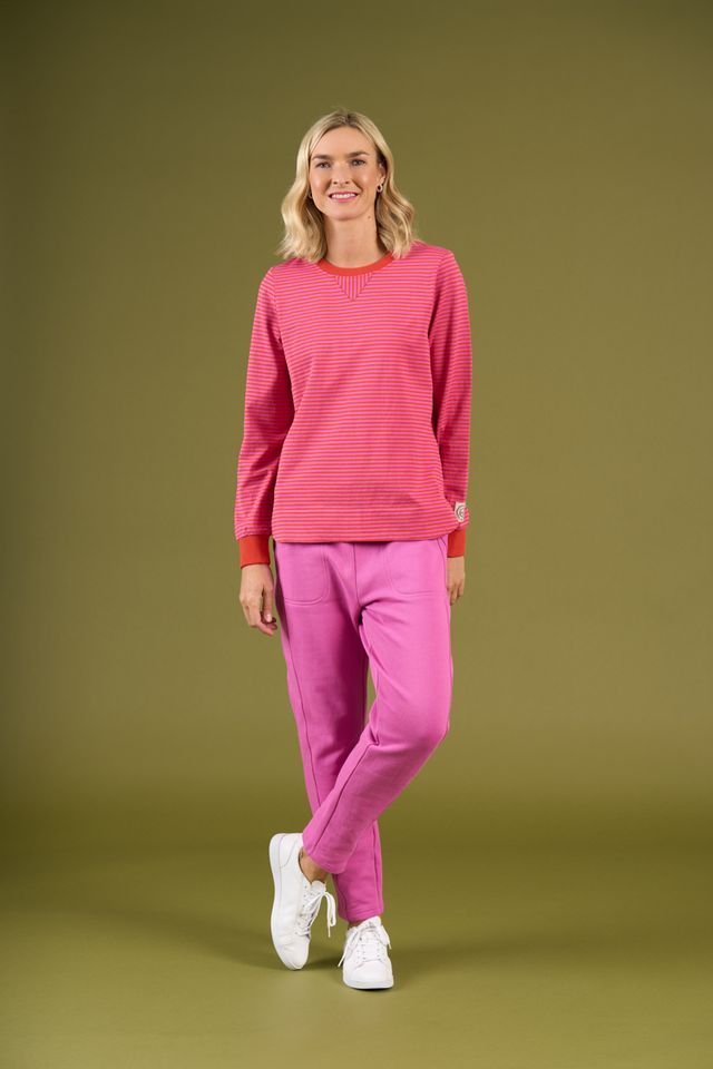 Endeavour Top, Colour: Super Pink Stripe, Size: XS