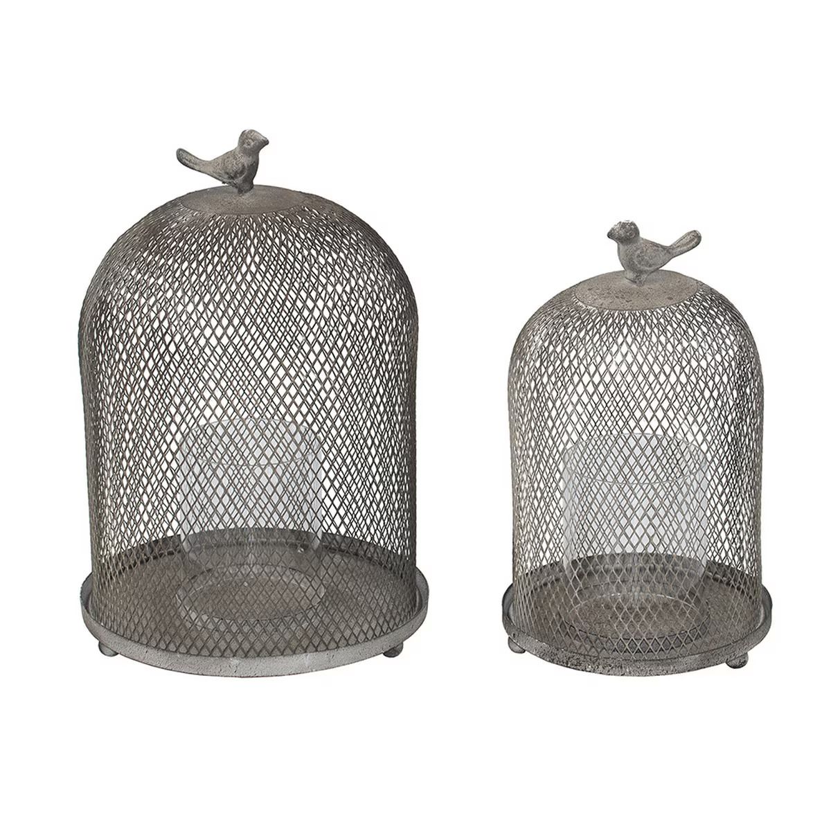 Ophira Golden Sparrow Mesh Candle Holder Large