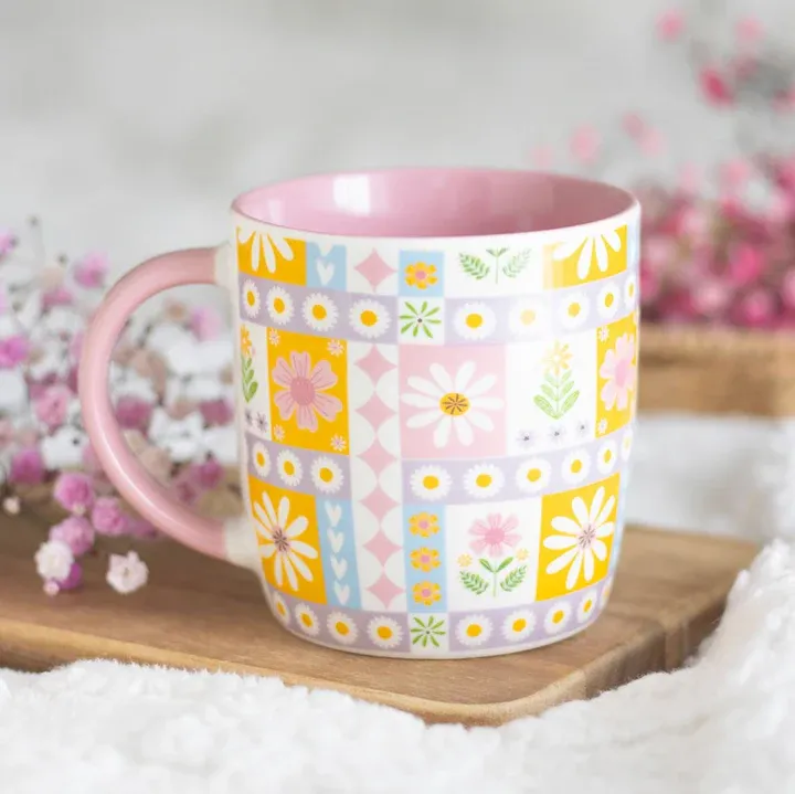 Floral Patchwork Mug