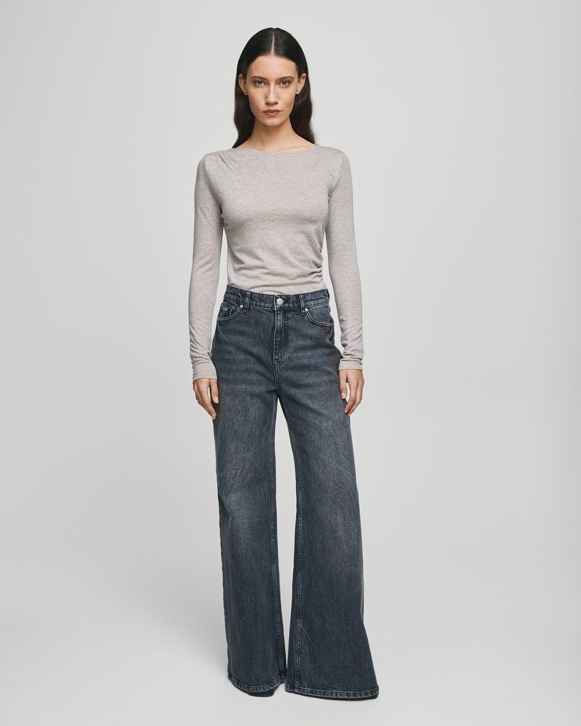 Solid Ada Wide Jeans
