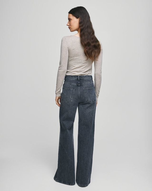 Solid Ada Wide Jeans