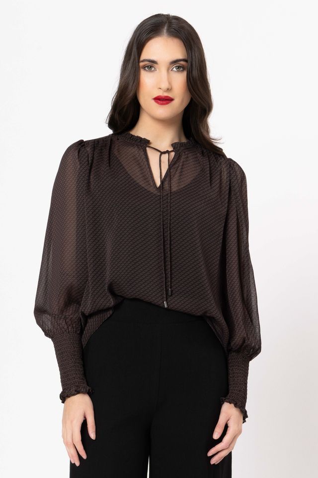 Byron Blouse Mocha
