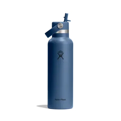 Hydro Flask 21oz Standard Flex Straw Cap Drink Bottle, Colour: Harbour Blue