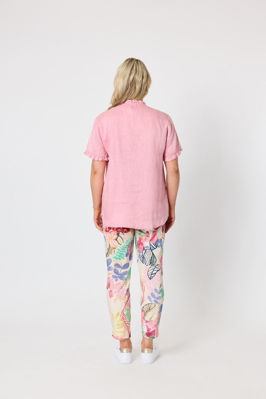 Audrie Linen Top