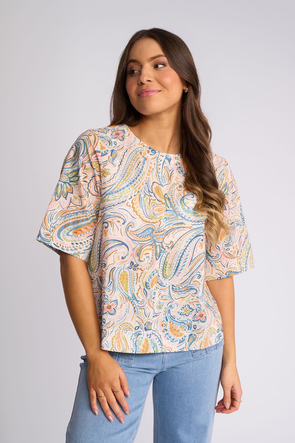 Athena Top Printed
