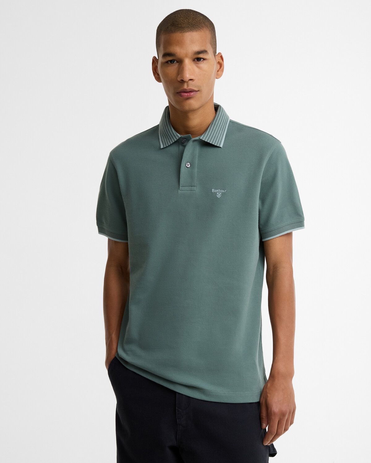 Barbour Denwick Tipped Tailored Polo Shirt