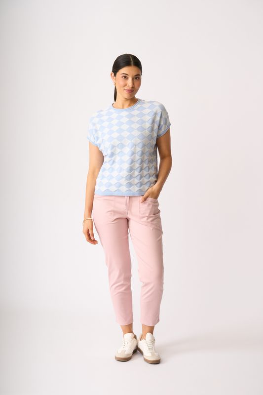 Diamonds Drop Shoulder Top