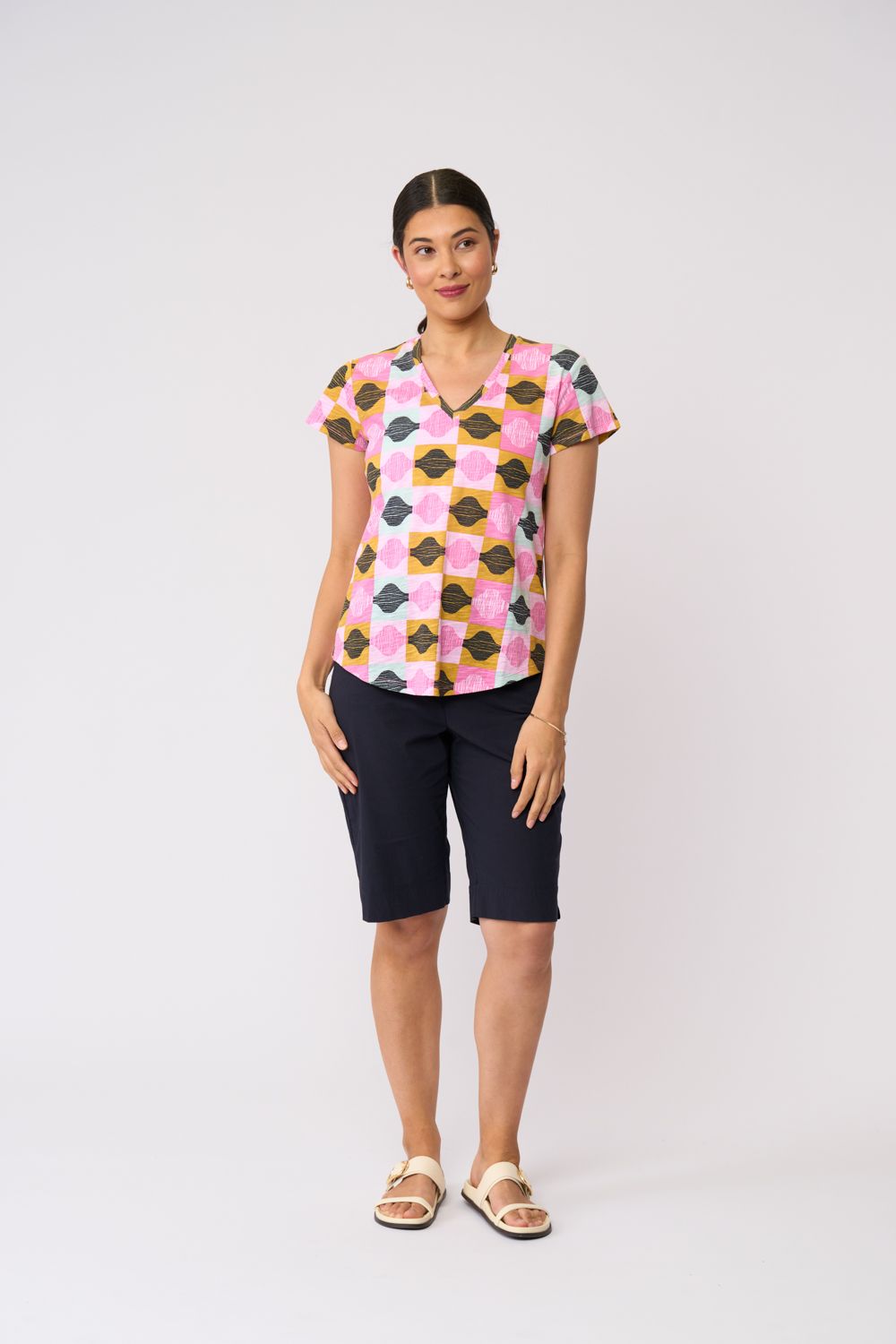 Ever So Fine Tee, Colour: Rythym, Size: XS