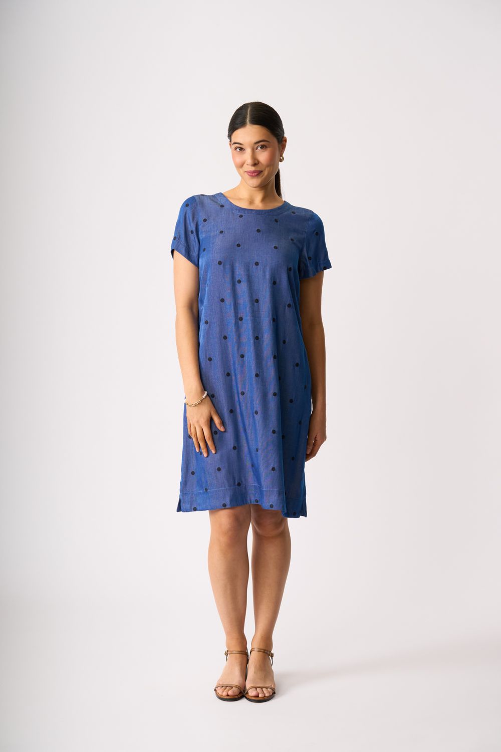 Spot On A Line Dress