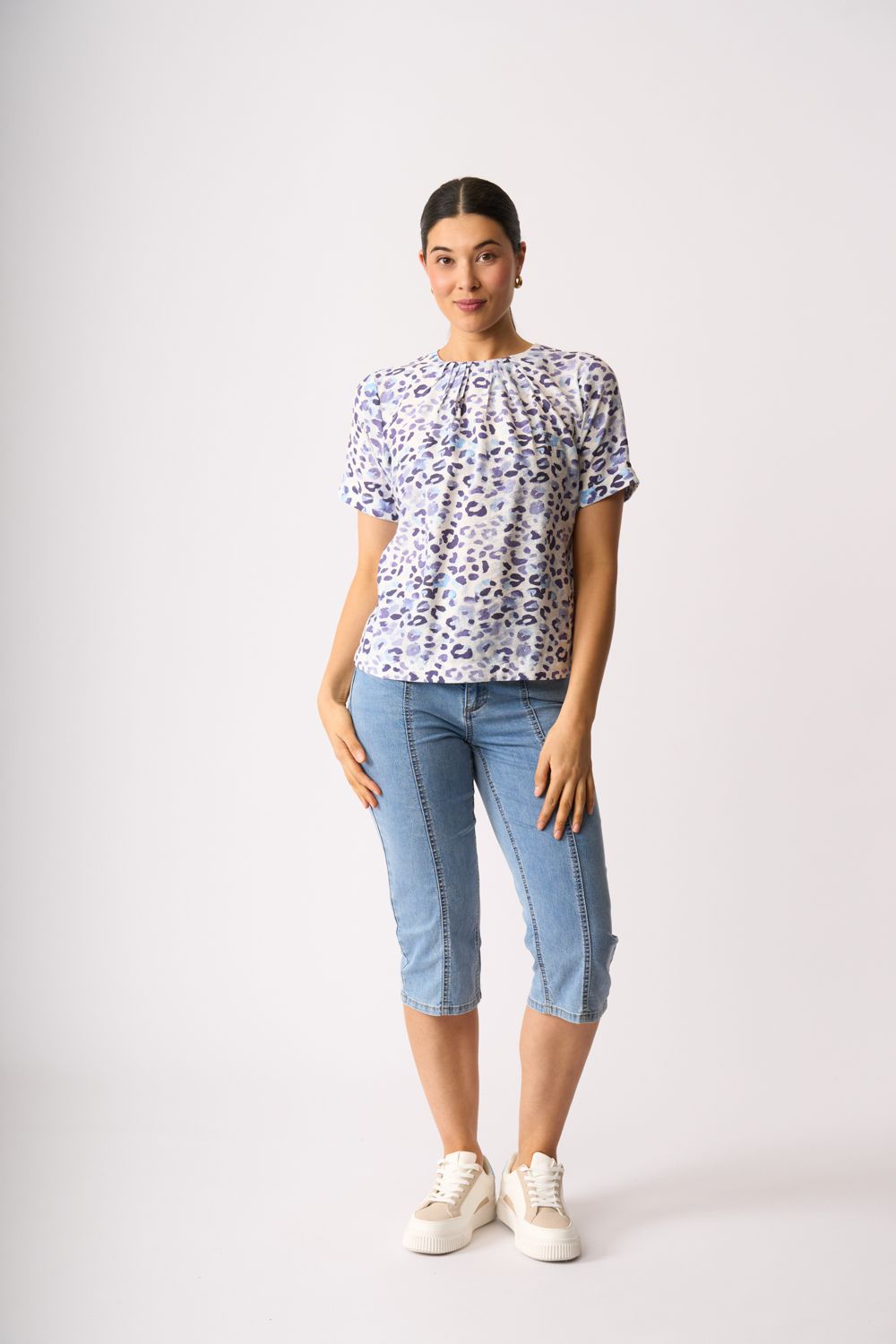 Pleat Neck Top