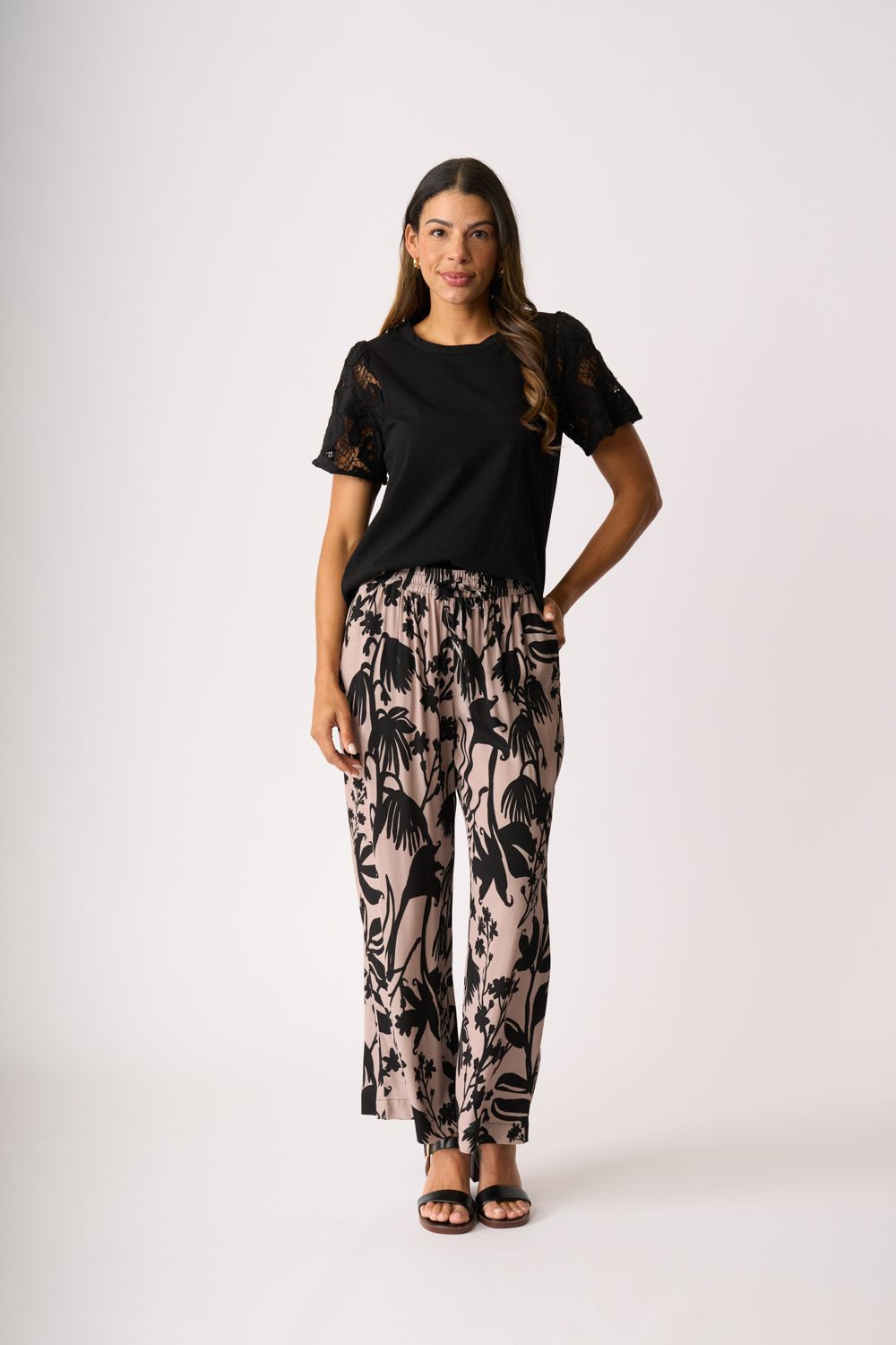 Contrast Sleeve Top