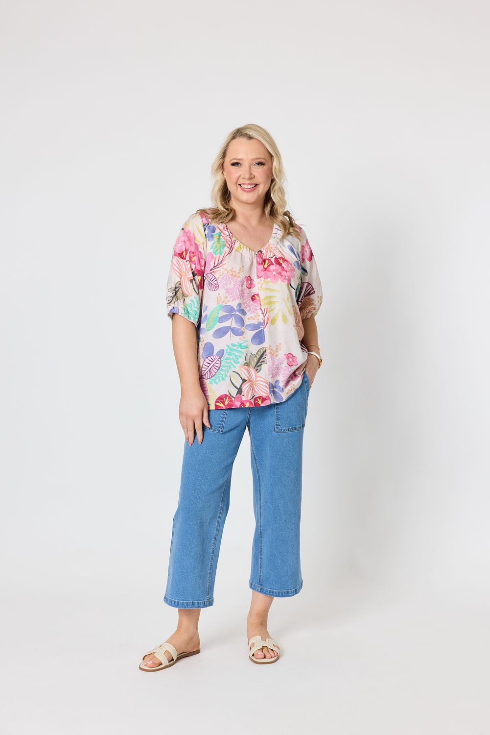Desert Rose Printed Top