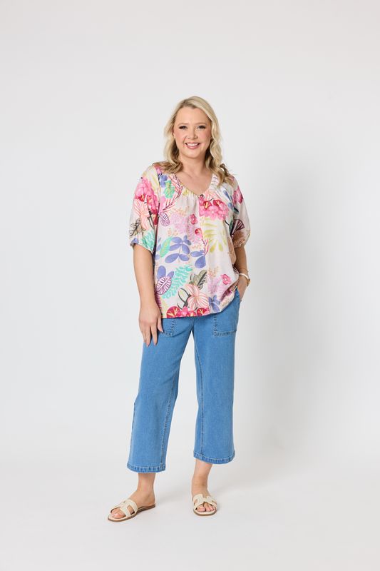 Desert Rose Printed Top