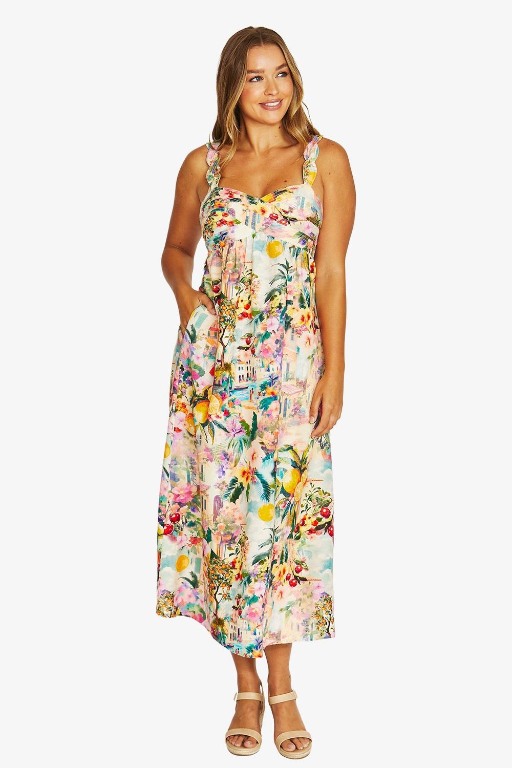 Amalfi Coast Wave Dress