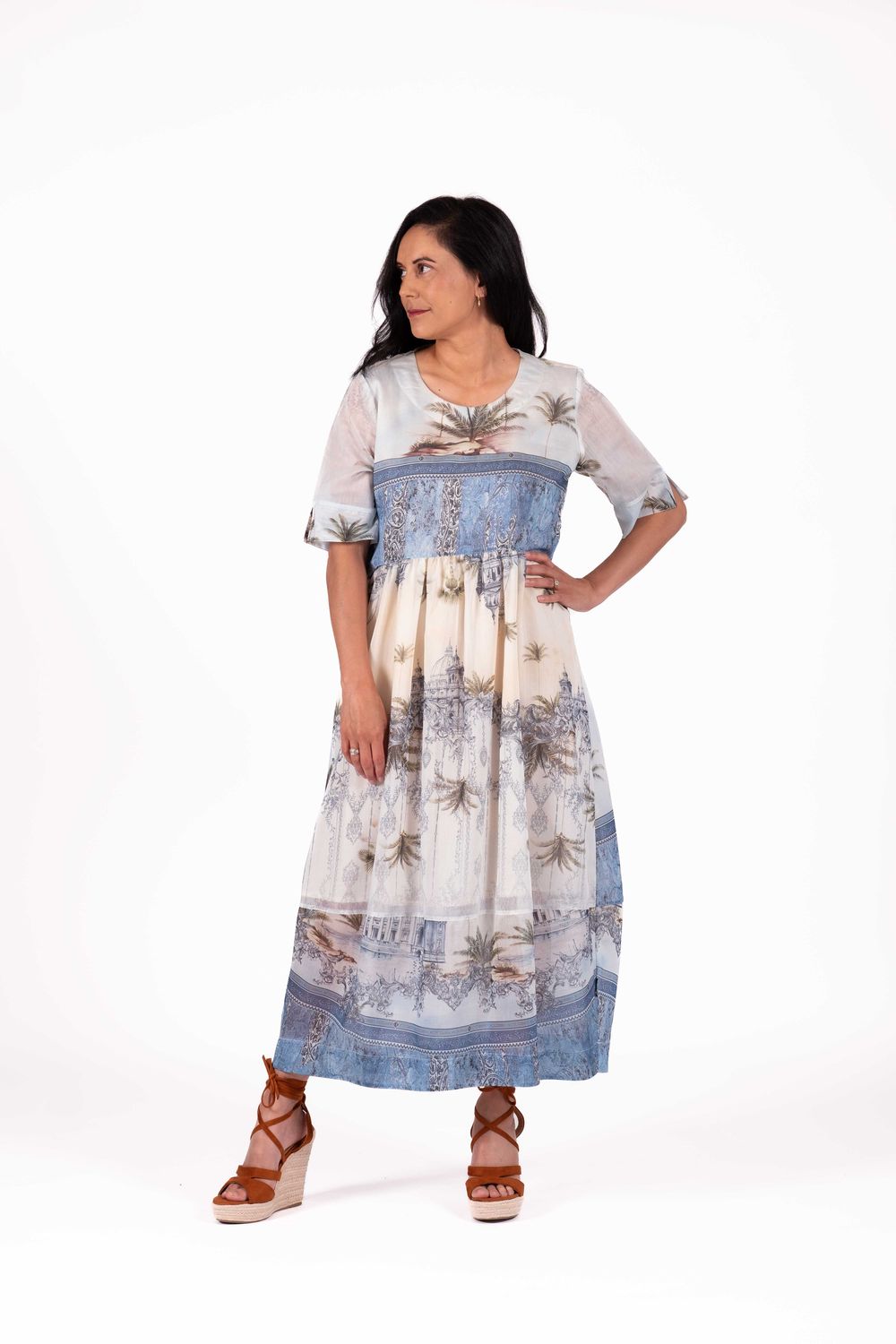 Coco Dress Capri Print