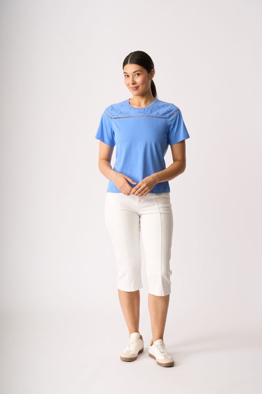 Broderie Detail T-Shirt