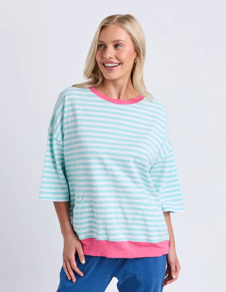Mazie Stripe Ringer Sweat