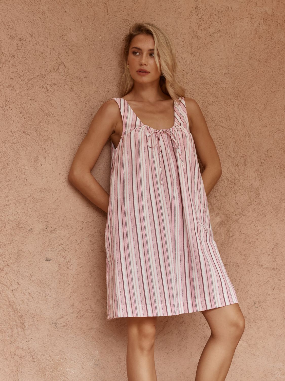 Nikolai Multi Stripe Mini Dress