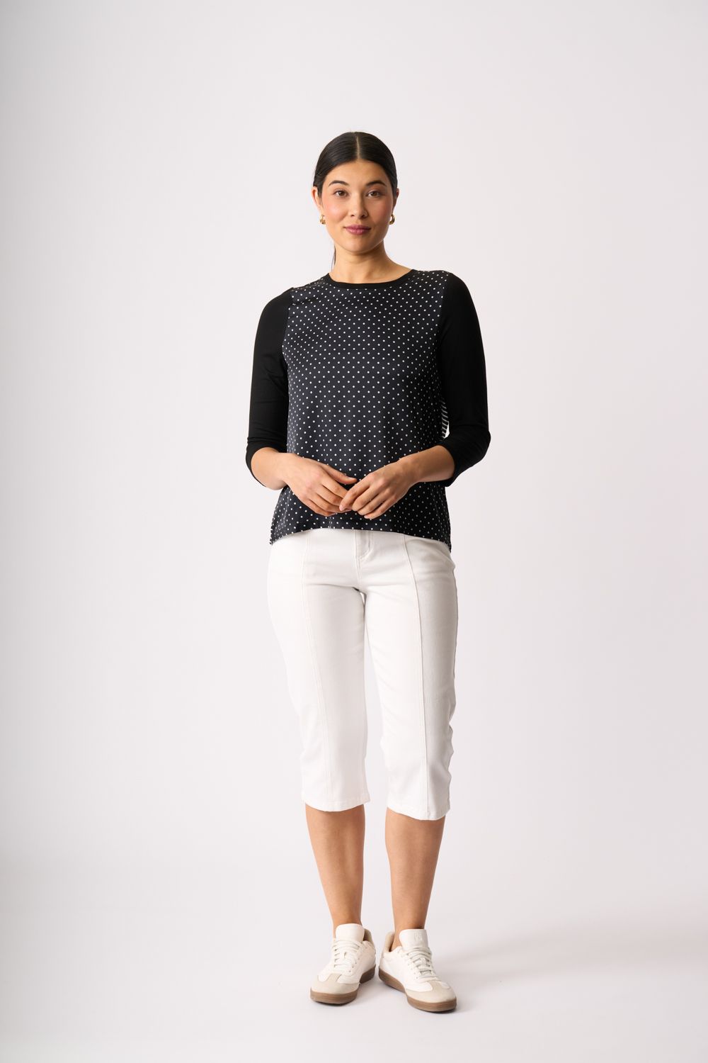 Relaxed Fit Contrast Front Top