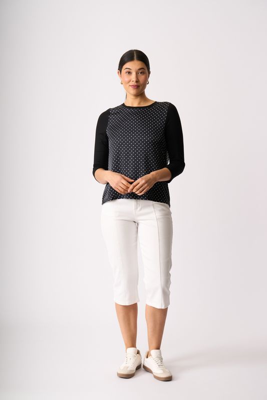 Relaxed Fit Contrast Front Top