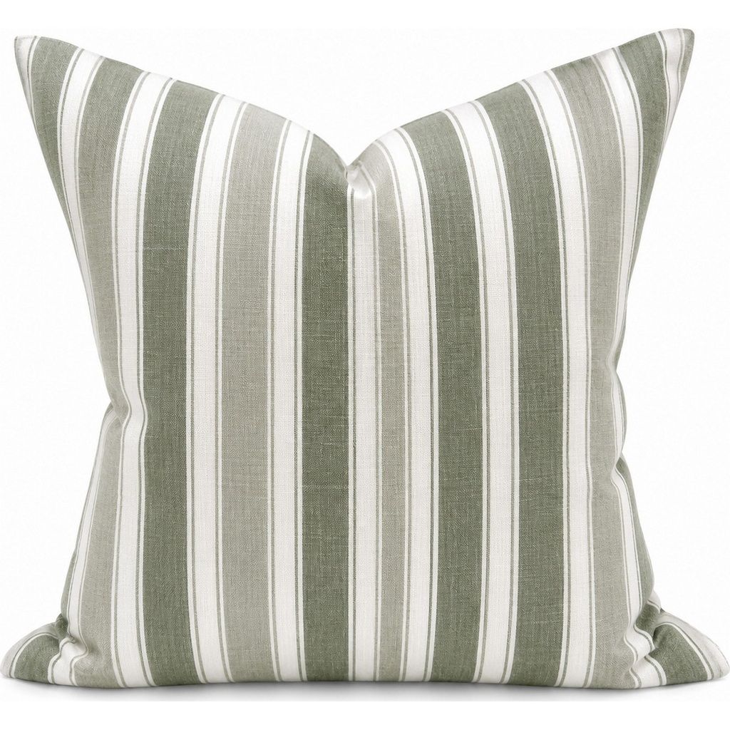 Striped Green Cushion