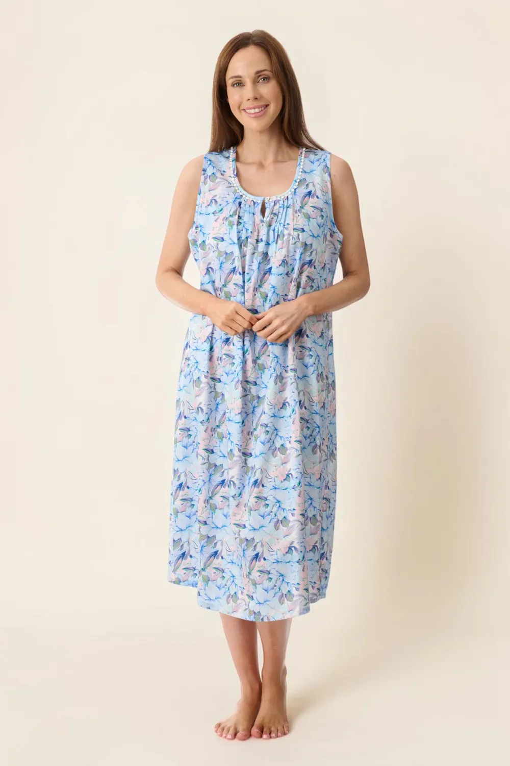 Bari S/L Mid Length Nightie