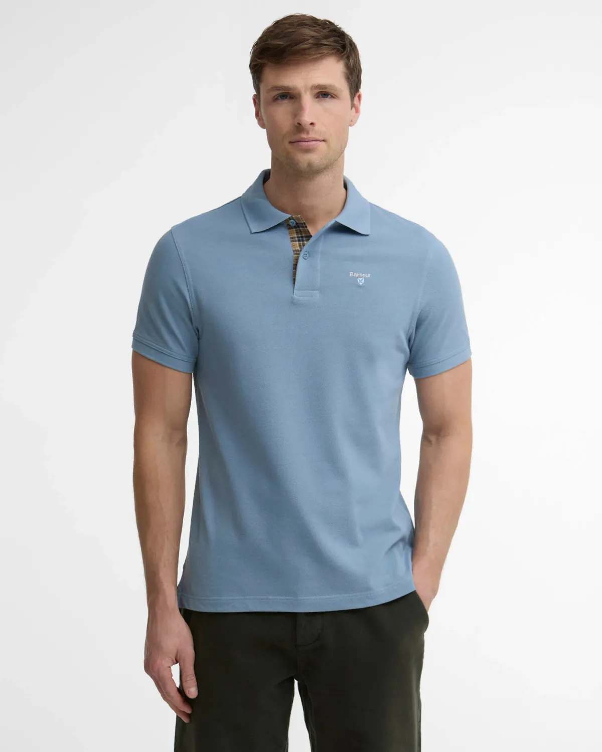 Barbour Tartan Pique Tailored Polo Shirt